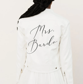 Heirloom Bridal Style #Custom Name Leather Bridal Jacket #0 default thumbnail