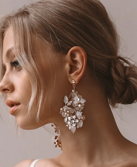 Heirloom Bridal Style #Lilly Fluer Earrings E037 Default Thumbnail Image