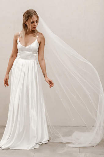 Heirloom Bridal Style #Cluster Pearl Veil V010 #0 default thumbnail