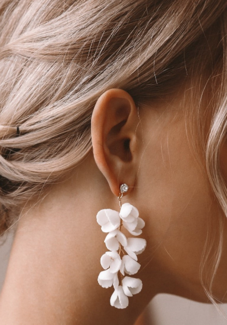 Heirloom Bridal Style #Gardenia Fleur Earrings Default Thumbnail Image