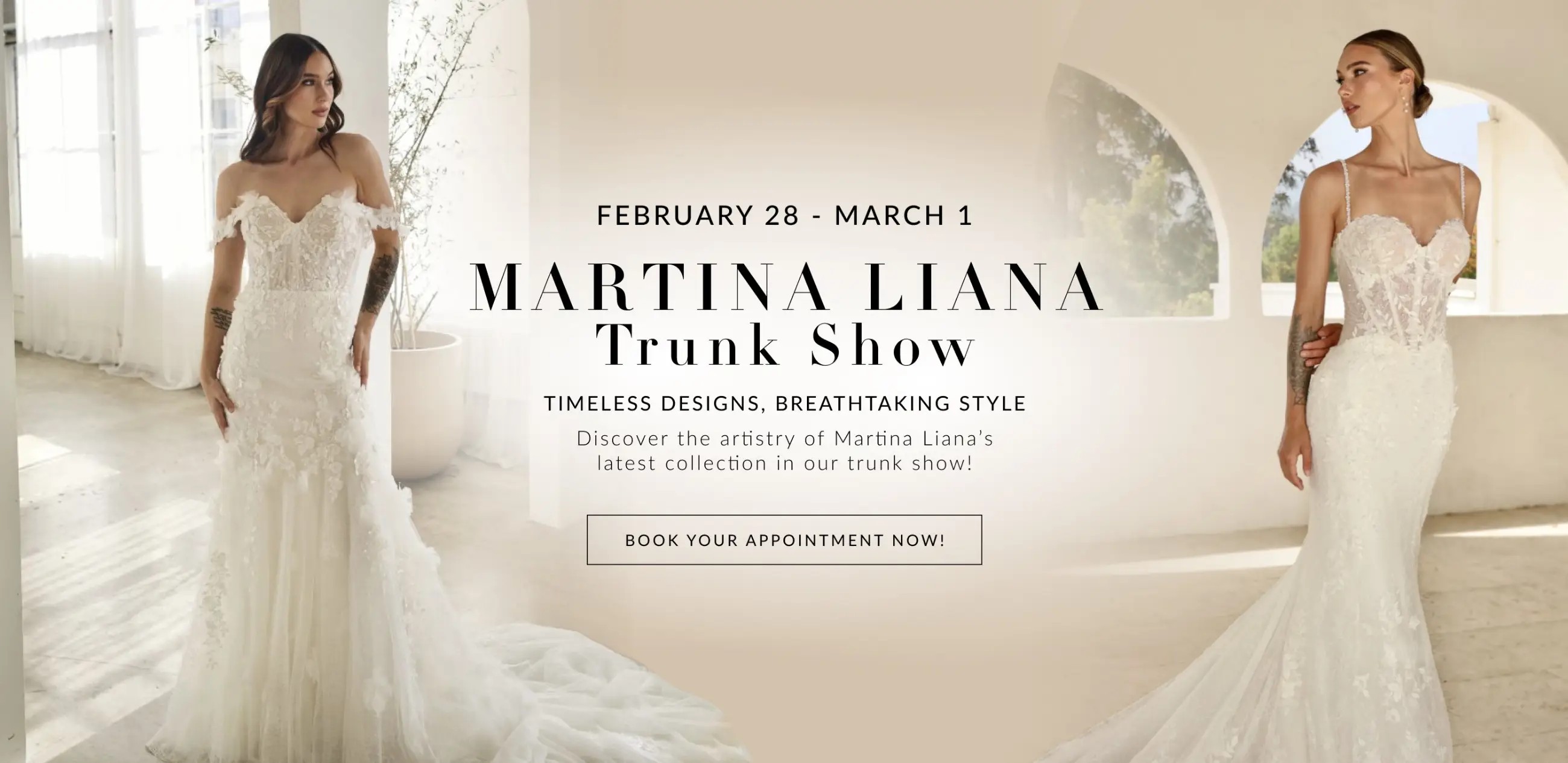 Martina Liana Trunk Show Banner Desktop